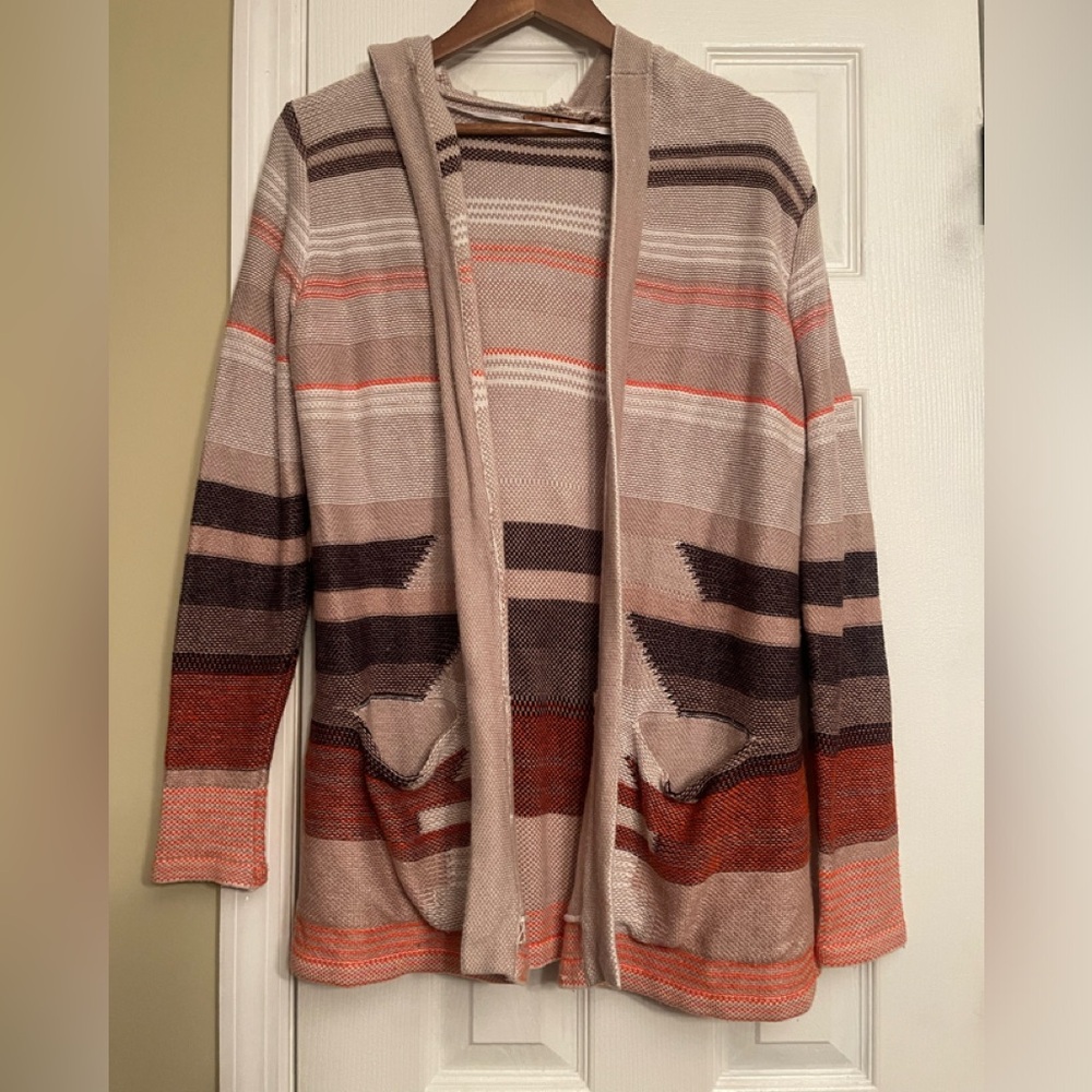 Belldini striped cardigan Anthropologie bohme xlarge sweater Aztec $79